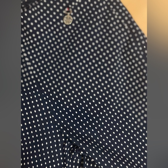 Navy and White Tommy Hilfiger pull on pants - Picture 3 of 6